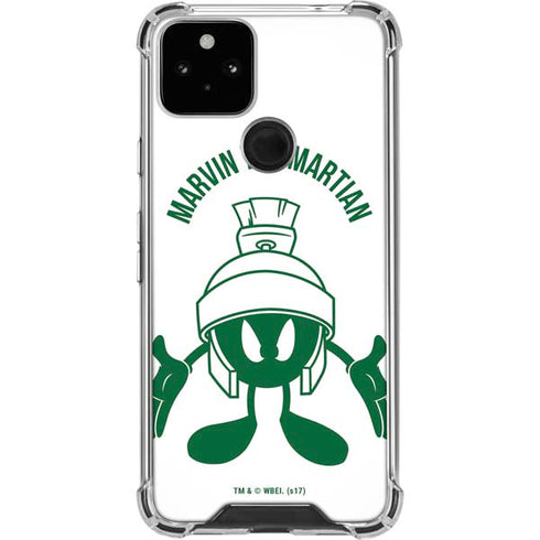 Looney Tunes Marvin the Martian Big Head Google Pixel 5 Clear Case
